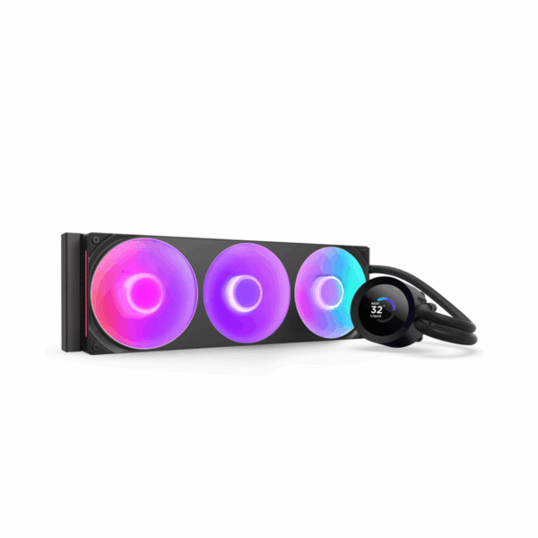 COOLER LIQUID-CPU NZXT KRAKEN PLUS 360 RGB 3-FAN BLACK