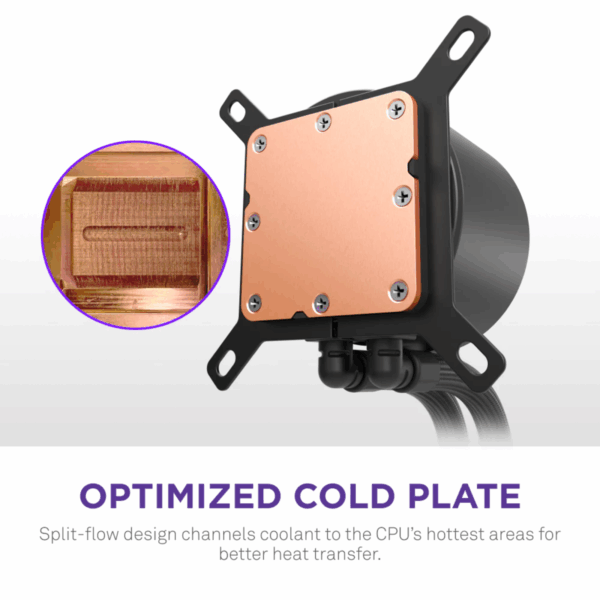 COOLER LIQUID-CPU NZXT KRAKEN PLUS 360 RGB 3-FAN BLACK