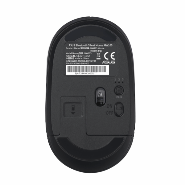 Ms Mw105 MOUSE ASUS MW105 WIRELESS BT BLACK(3)