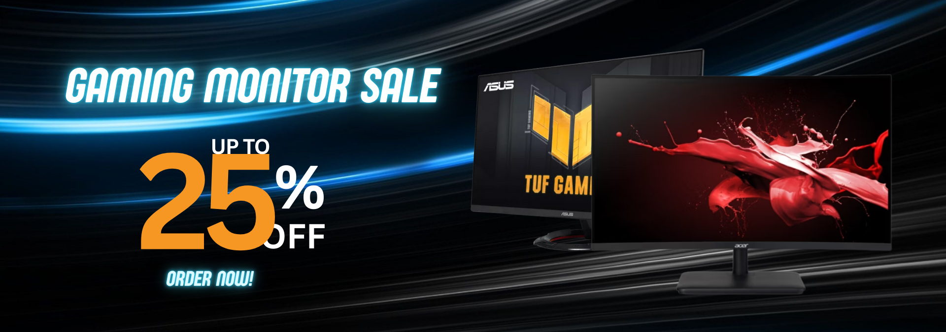 Gaming Monitor Banner