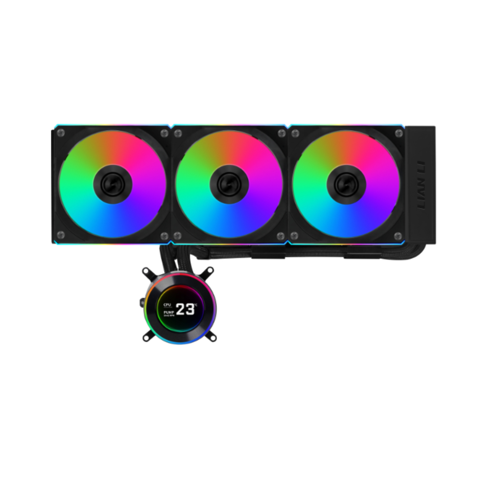 LIAN LI CPU LIQUID COOLER HYDROSHIFT II LCD-C360CL BLACK