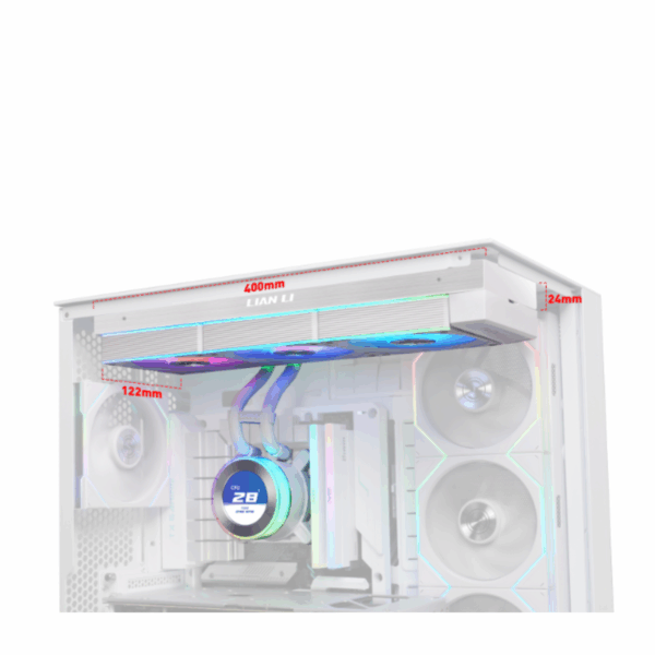 LIAN LI CPU LIQUID COOLER HYDROSHIFT II LCD-C360CL WHITE