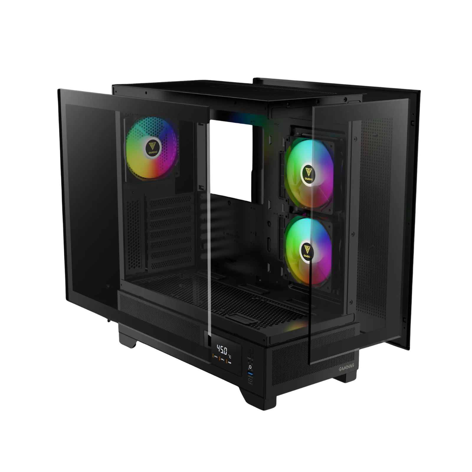 CASE GAMDIAS ATLAS M1 ARGB MID TOWER BLACK
