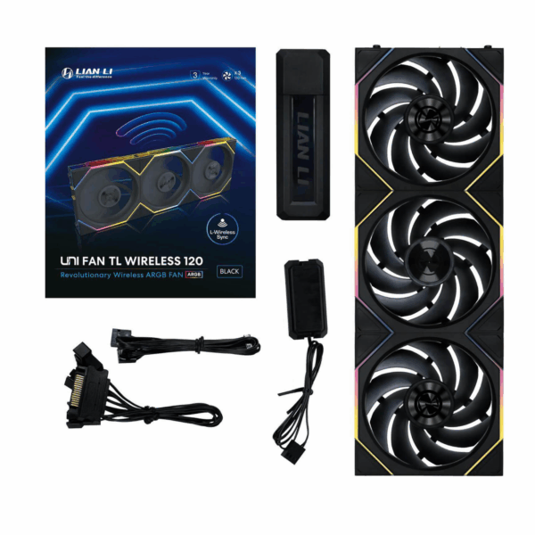 LIAN LI CASE FAN UNI TL120 WIRELESS 3-FAN ARGB BLACK