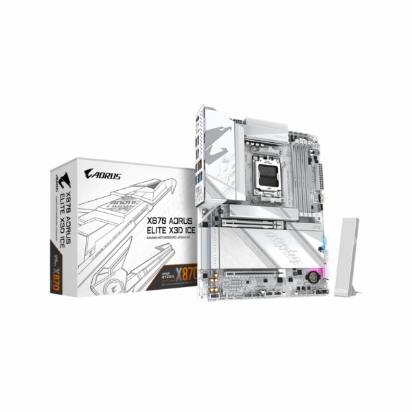 MB GIGABYTE X870 AORUS ELITE X ICE X3D DDR5 Wi-Fi WHITE