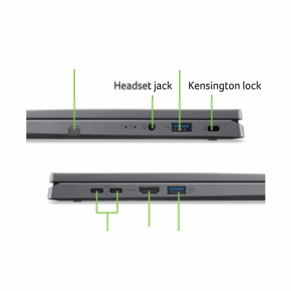 LAPTOP ACER SPIN 14″T U5-115U SSD512 RAM16 DOS