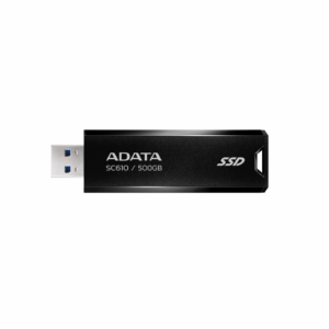 EXTERNAL PORTABLE SSD ADATA SC610 500GB BLACK RED
