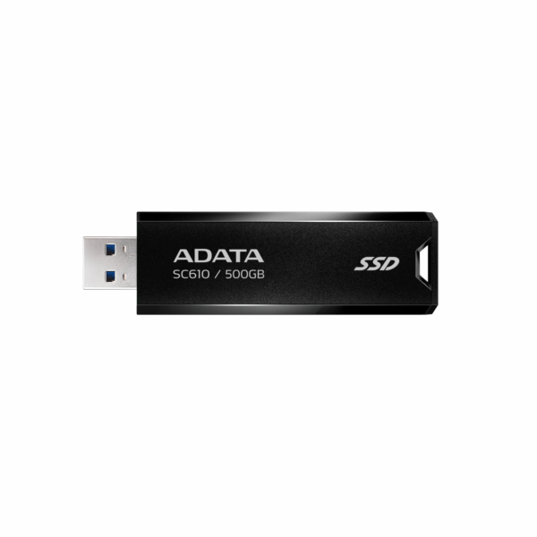 EXTERNAL PORTABLE SSD ADATA SC610 500GB BLACK RED