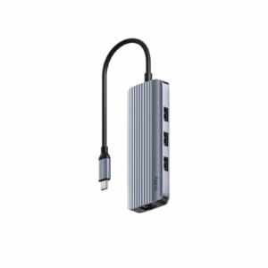 HUB CUDY UH606 6-In-1 USB-C WITH GIGABIT ETHERNET PORT