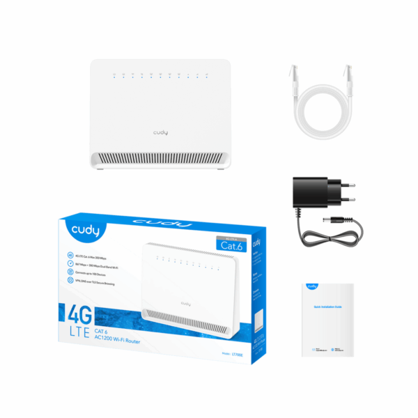 DESKTOP ROUTER CUDY AC1200 WI-FI 4G LTE CAT6 LT700E-EU