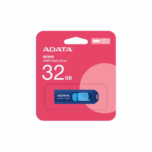 USB FLASH DRIVE ADATA UC300 USB-C 32GB BLUE BLUE