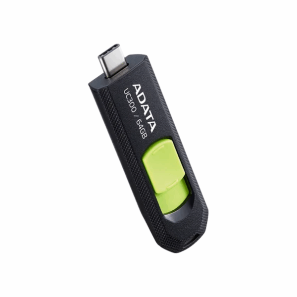 USB FLASH DRIVE ADATA UC300 USB-C 64GB BLACK GREEN