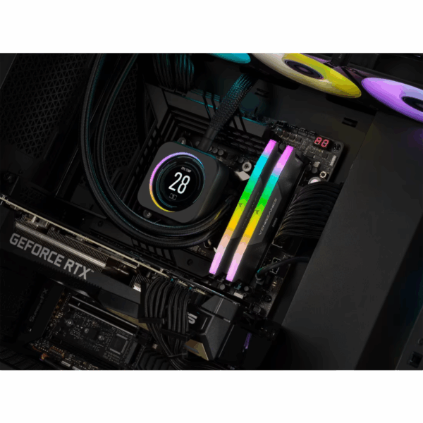 RAM CORSAIR VENGEANCE RGB 6000MHz 2x16GB DDR5 CL38 BLACK