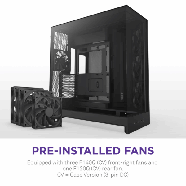 CASE NZXT H9 FLOW TG MID TOWER BLACK