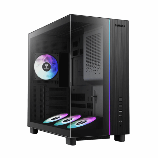 CASE GAMDIAS ATLAS M4 RGB MID TOWER BLACK