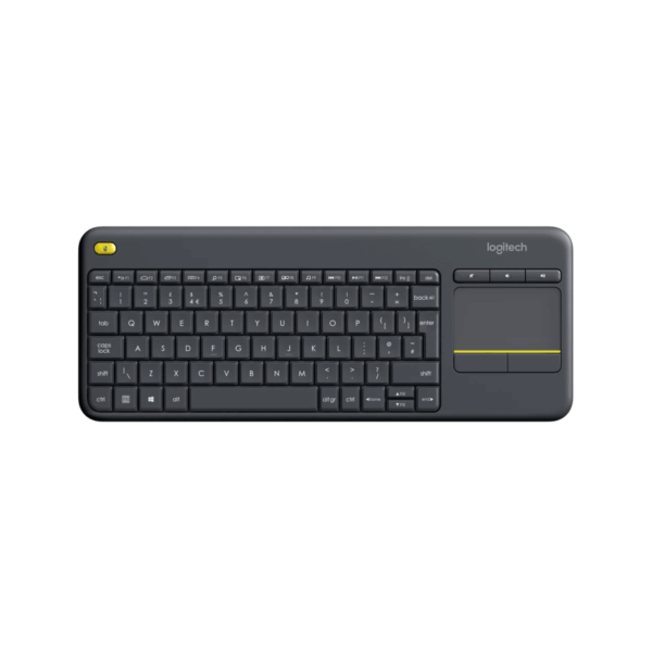 KEYBOARD LOGITECH K400 PLUS WIRELESS TOUCH BLACK