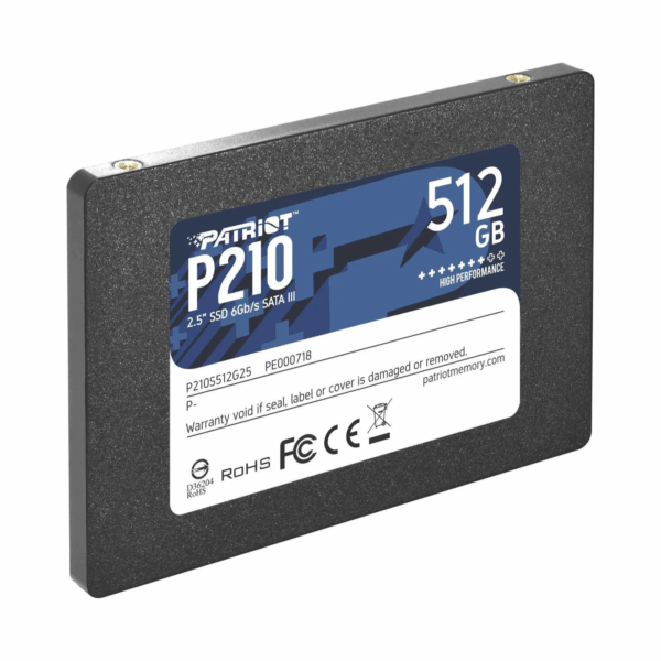 SSD PATRIOT P210 512GB 2.5” SATA3