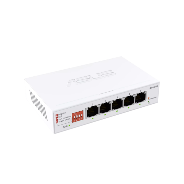 SWITCH ASUS QG-U1050 5-PORT 2.5 GIGABIT UNMANAGED