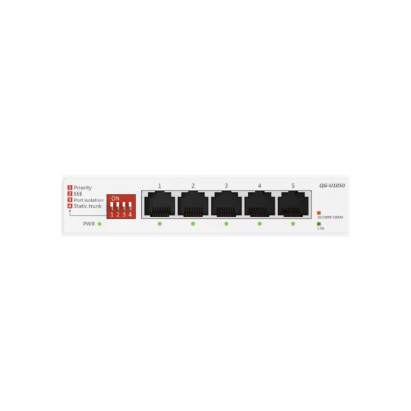 SWITCH ASUS QG-U1050 5-PORT 2.5 GIGABIT UNMANAGED