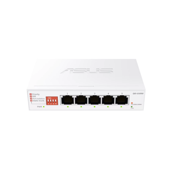 SWITCH ASUS QG-U1050 5-PORT 2.5 GIGABIT UNMANAGED