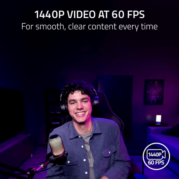 WEBCAM RAZER KIYO V2 X FHD 60FPS BLACK