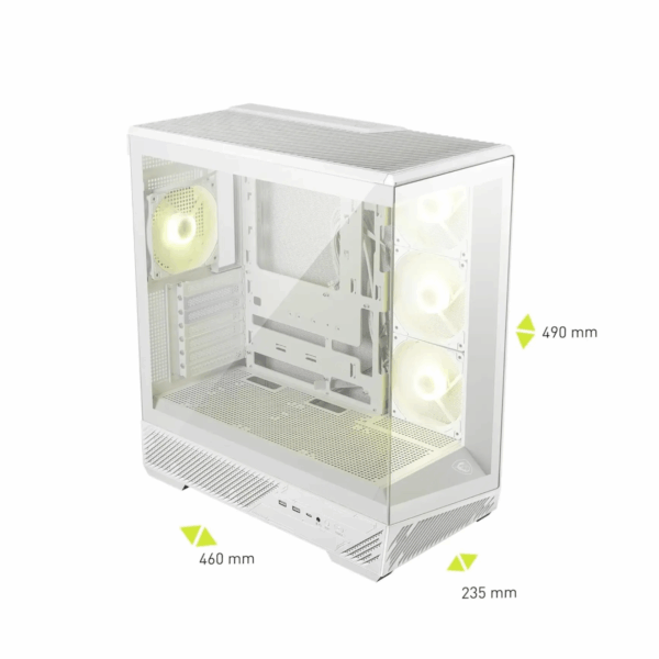 CASE MSI MAG PANO 130R PZ ARGB MID TOWER WHITE
