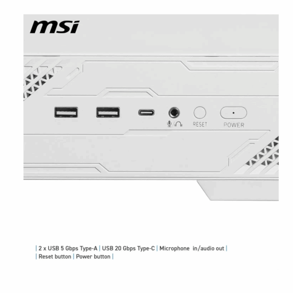 CASE MSI MAG PANO 130R PZ ARGB MID TOWER WHITE