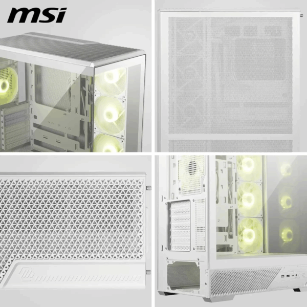 CASE MSI MAG PANO 130R PZ ARGB MID TOWER WHITE