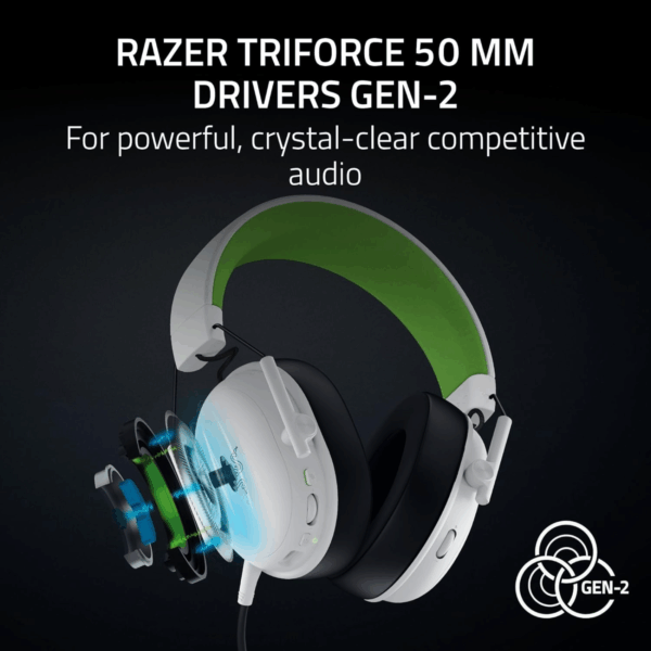 HEADSET RAZER BLACKSHARK V3 X HYPERSPEED WIRELESS WHITE XBO