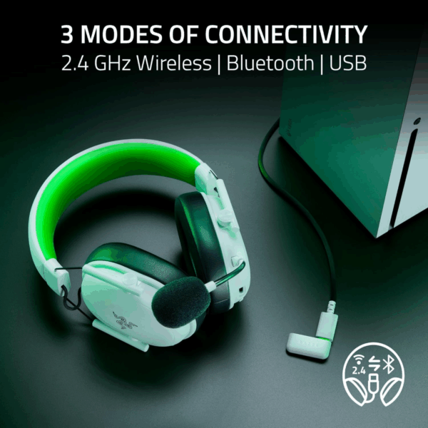 HEADSET RAZER BLACKSHARK V3 X HYPERSPEED WIRELESS WHITE XBO