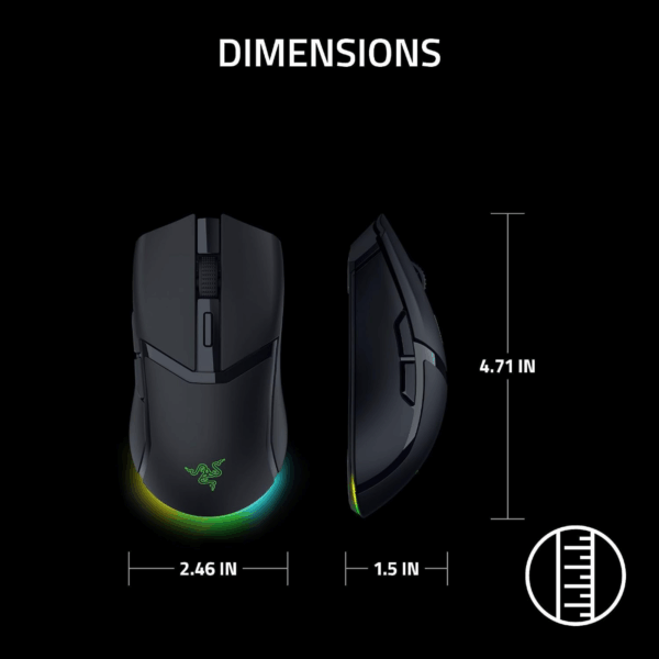 MOUSE RAZER COBRA HYPERSPEED WIRELESS RGB BLACK