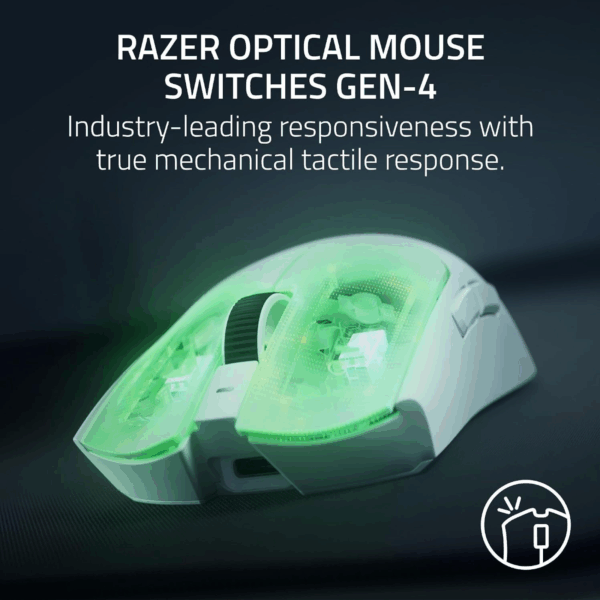 MOUSE RAZER VIPER V4 PRO WIRELESS WHITE