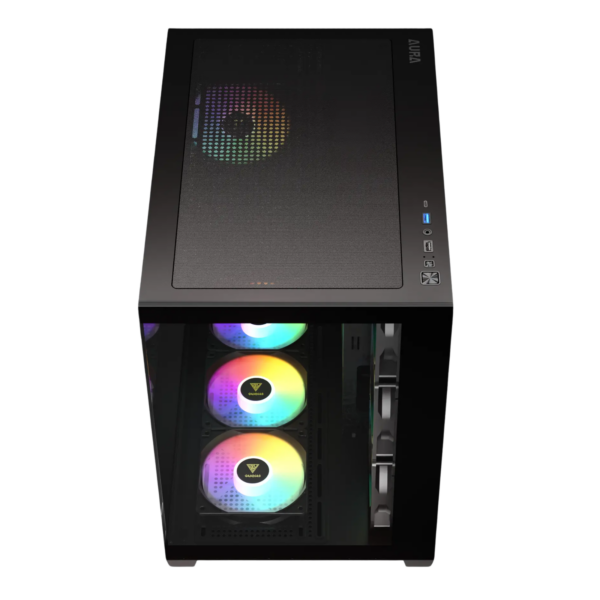 CASE GAMDIAS AURA GC107 ELITE ARGB MID TOWER BLACK