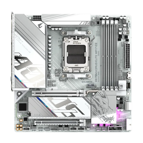 MB GIGABYTE X870M AORUS ELITE ICE DDR5 Wi-Fi7 WHITE
