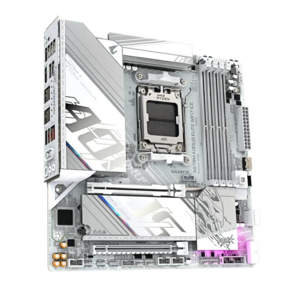 MB GIGABYTE X870M AORUS ELITE ICE DDR5 Wi-Fi7 WHITE
